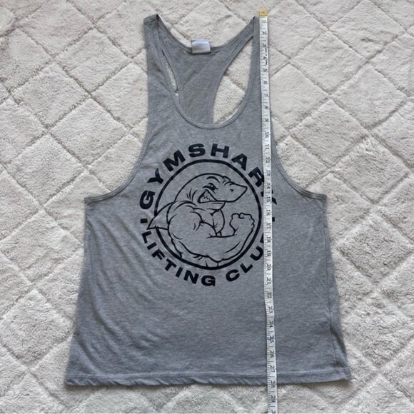 Gymshark | Light Gray Marl Legacy Stringer Muscle Tee | Size Small - Picture 7 of 7